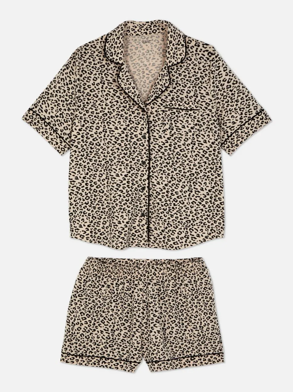 Krótka piżama dżersejowa z nadrukiem