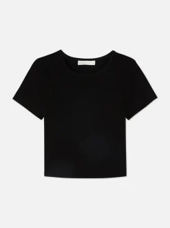 Krótki T-shirt w paski