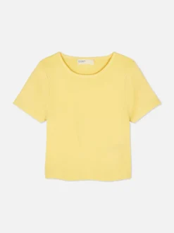 Krótki T-shirt w paski