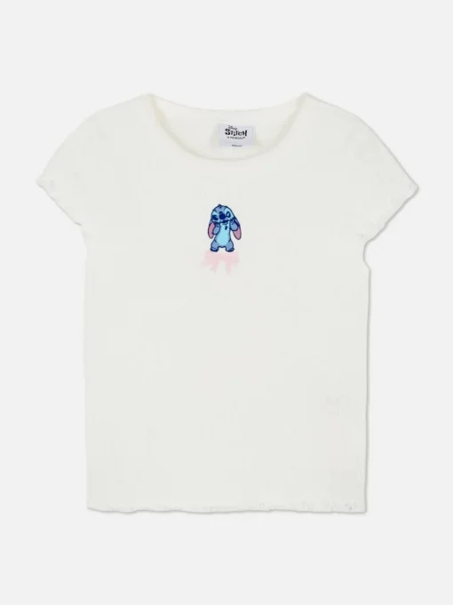Krótki T-shirt z motywem Sticha z bajki Disneya