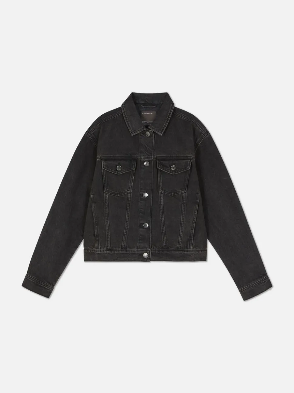 Kurtka jeansowa z efektem znoszenia