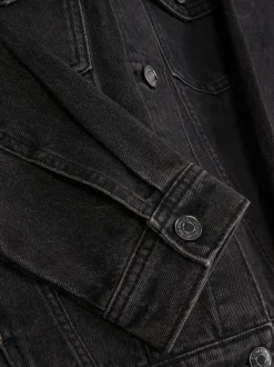 Kurtka jeansowa z efektem znoszenia