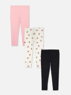 Legginsy w różnych wzorach, 3 pary