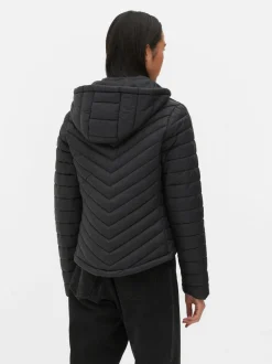 Lekka kurtka puchowa z kapturem