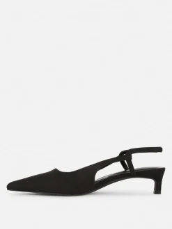 Lniane czółenka z tylnym paskiem