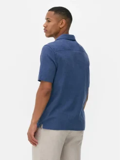Lniany T-shirt z krótkim rękawem, część zestawu
