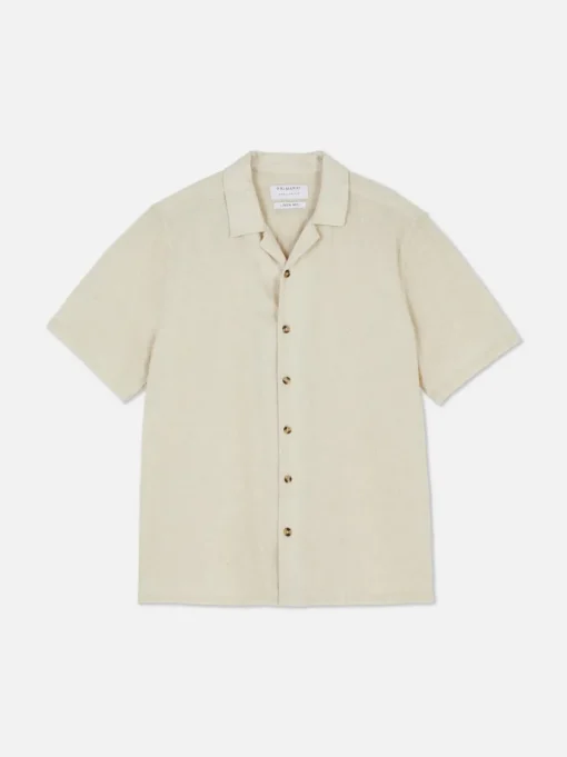Lniany T-shirt z krótkim rękawem, część zestawu