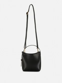 Mała torba shopper typu bucket z paskiem