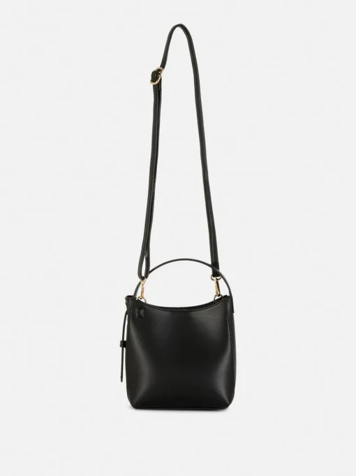 Mała torba shopper typu bucket z paskiem