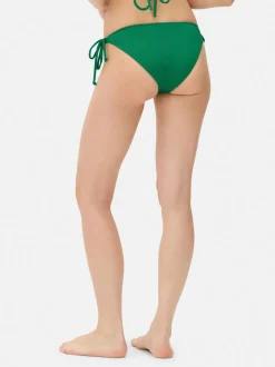 Marszczony dół od bikini z wiązaniem z boku