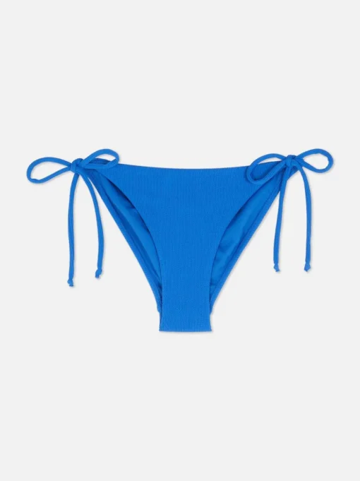 Marszczony dół od bikini z wiązaniem z boku