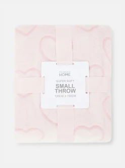 Miękka narzuta w serduszka