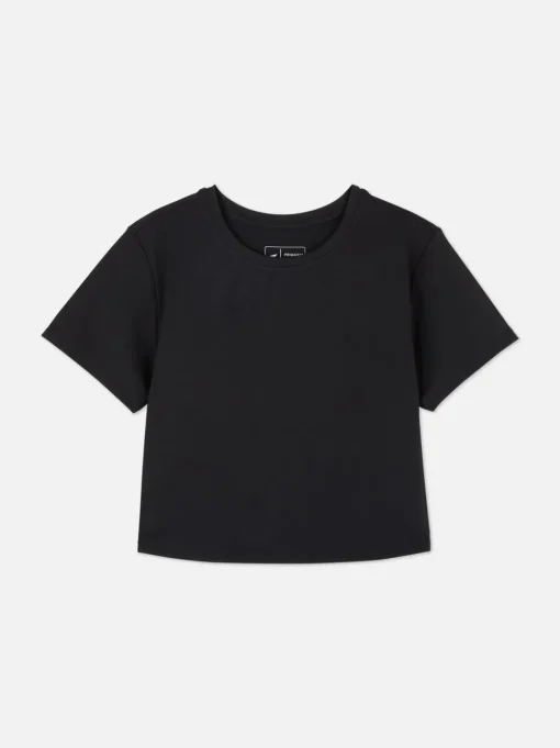 Miękki T-shirt o skróconym kroju