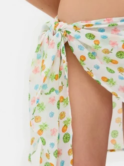 Mini sarong z nadrukiem