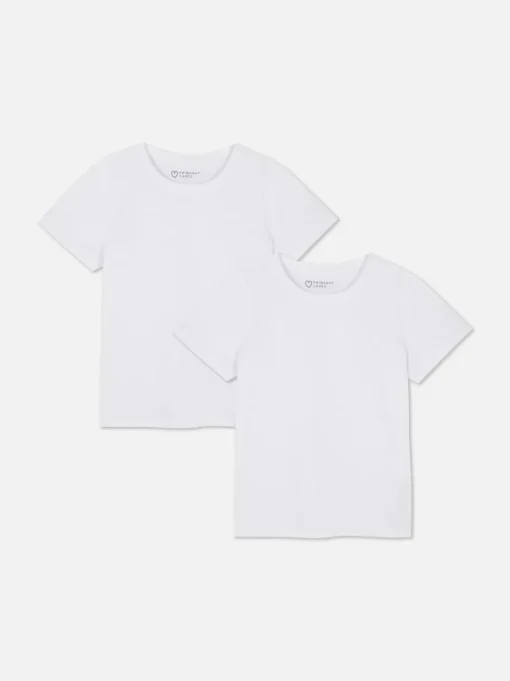 Niezbędne T-shirty z bawełny, 2 szt.