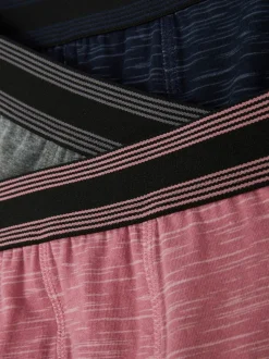 Obcisłe bokserki ze wzorem space-dye, 3 pary