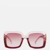 Okulary przeciwsłoneczne oversize z efektem ombré