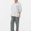 Oversize'owa bluza z kapturem i nadrukiem