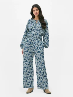 Patchworkowa bluzka w kwiaty Paula Echevarría