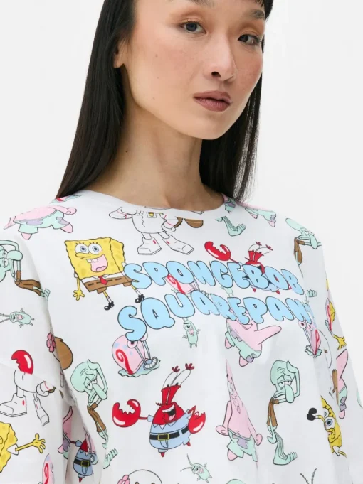 Piżama z postaciami ze SpongeBoba Kanciastoportego