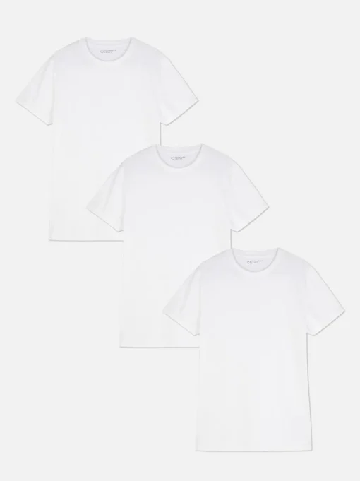 Podstawowe T-shirty z okrągłym dekoltem, 3 szt.