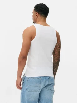 Prążkowana koszulka bez rękawów