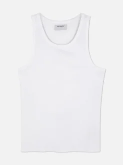 Prążkowana koszulka bez rękawów