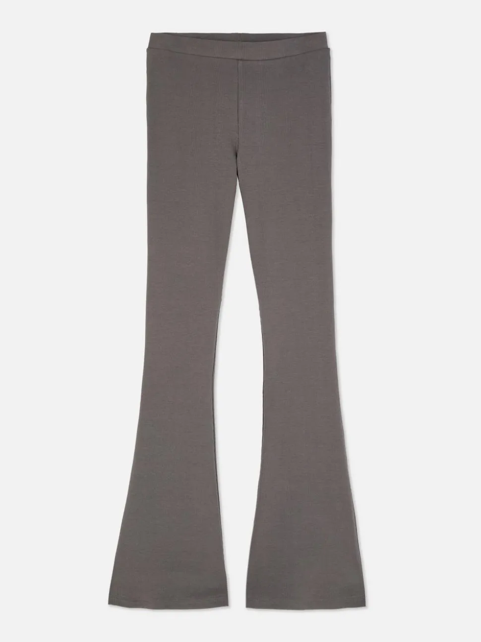 Prążkowane Legginsy z poszerzanymi nogawkami