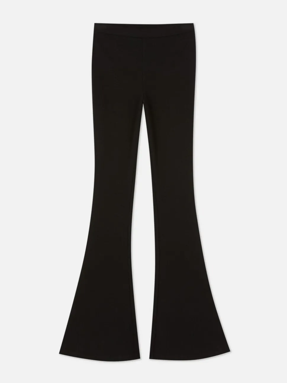 Prążkowane Legginsy z poszerzanymi nogawkami