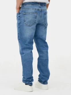 Rozciągliwe jeansy o prostym kroju