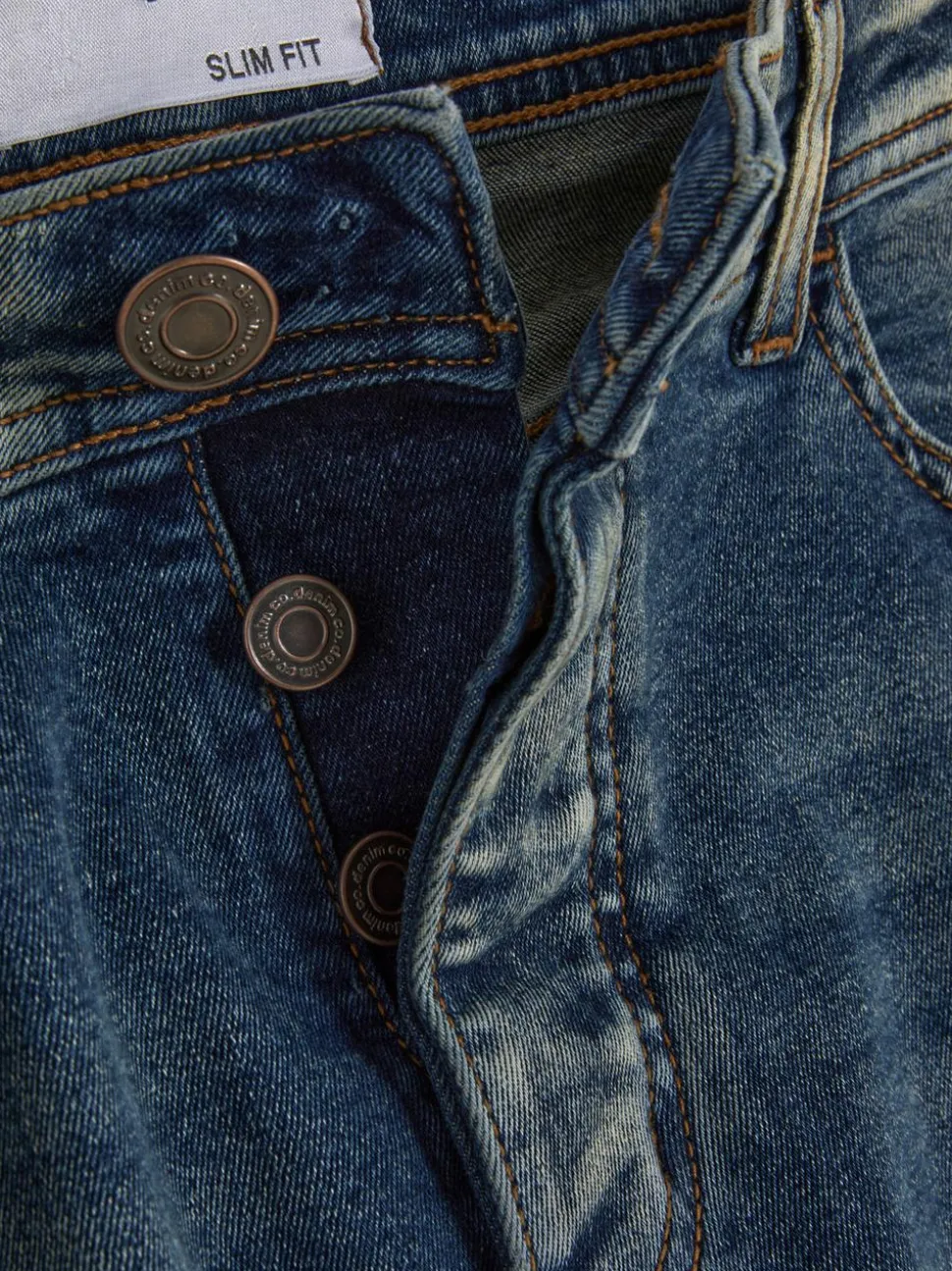 Rozciągliwe jeansy z wąskimi nogawkami