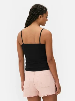 Rozciągliwy top na ramiączkach z dżerseju Essential