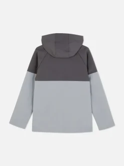 Rozpinana kurtka w bloki kolorystyczne