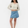 Rozpinany sweter w drobne kwiaty