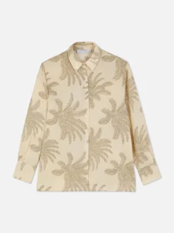 Satynowa koszula na guziki Paula Echevarría