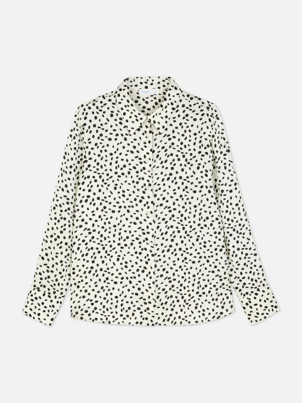 Satynowa koszula z długim rękawem