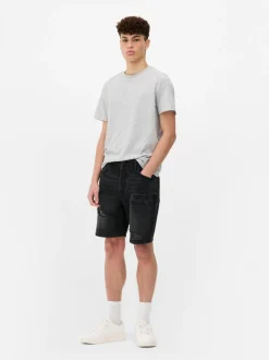 Spodenki jeansowe z przetarciami