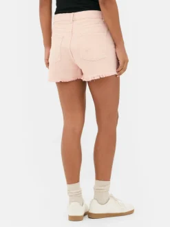 Spodenki jeansowe z przetarciami