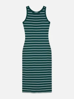 Sukienka midi o fasonie bokserki