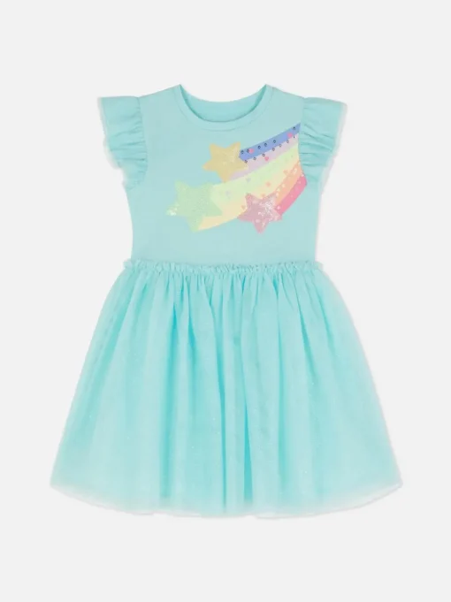 Sukienka tutu w cekinowe gwiazdki
