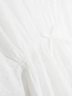 Sukienka typu kaftan z marszczoną talią