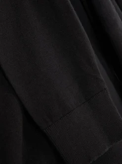 Sweter polo z długim rękawem