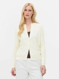 Sweter rozpinany z okrągłym dekoltem