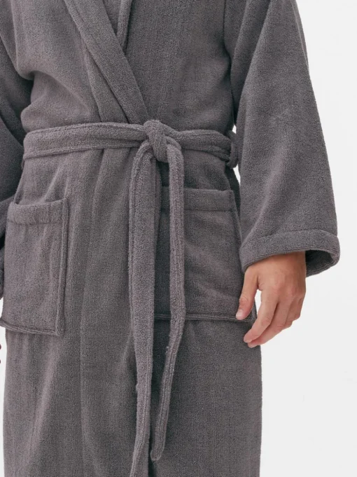 Szlafrok do spa z bawełnianej tkaniny frotte
