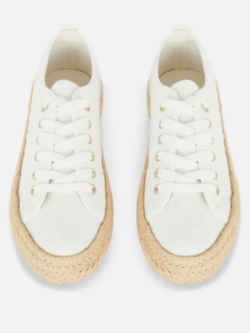 Sznurowane espadryle z juty