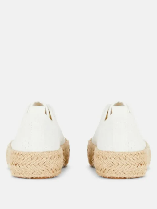 Sznurowane espadryle z juty