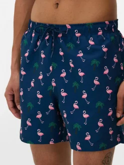 Szorty kąpielowe we flamingi