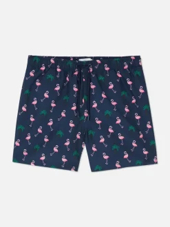 Szorty kąpielowe we flamingi