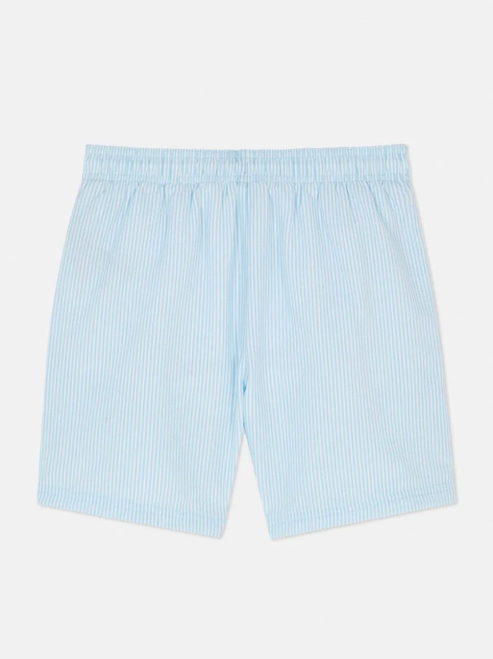 Szorty kąpielowe z tkaniny seersucker ze sznurkiem