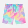 Szorty kąpielowe ze sznurkiem i wzorem tie-dye